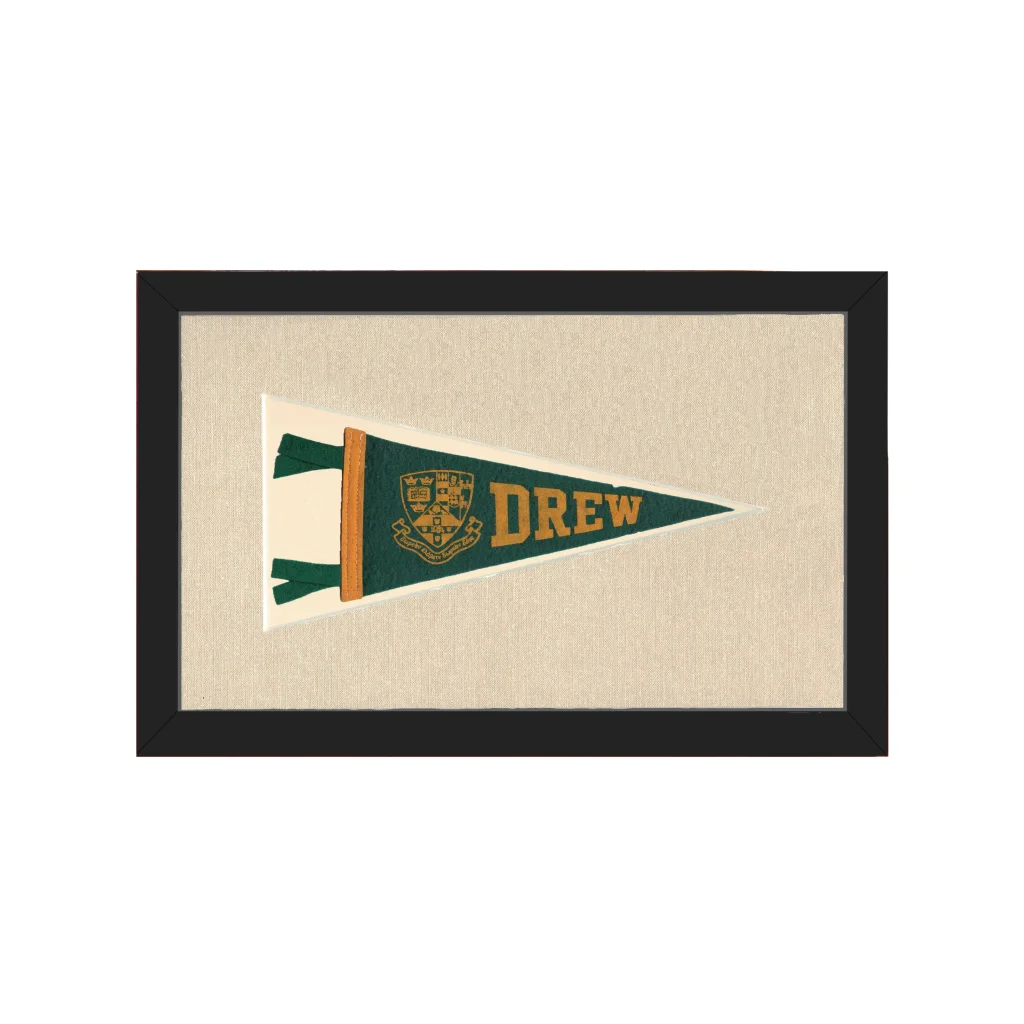 Vintage Drew University Pennant | Americana Memories | vintageantiquesgifts.com
