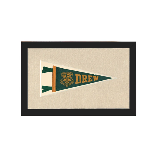 Vintage Drew University Pennant | Americana Memories | vintageantiquesgifts.com