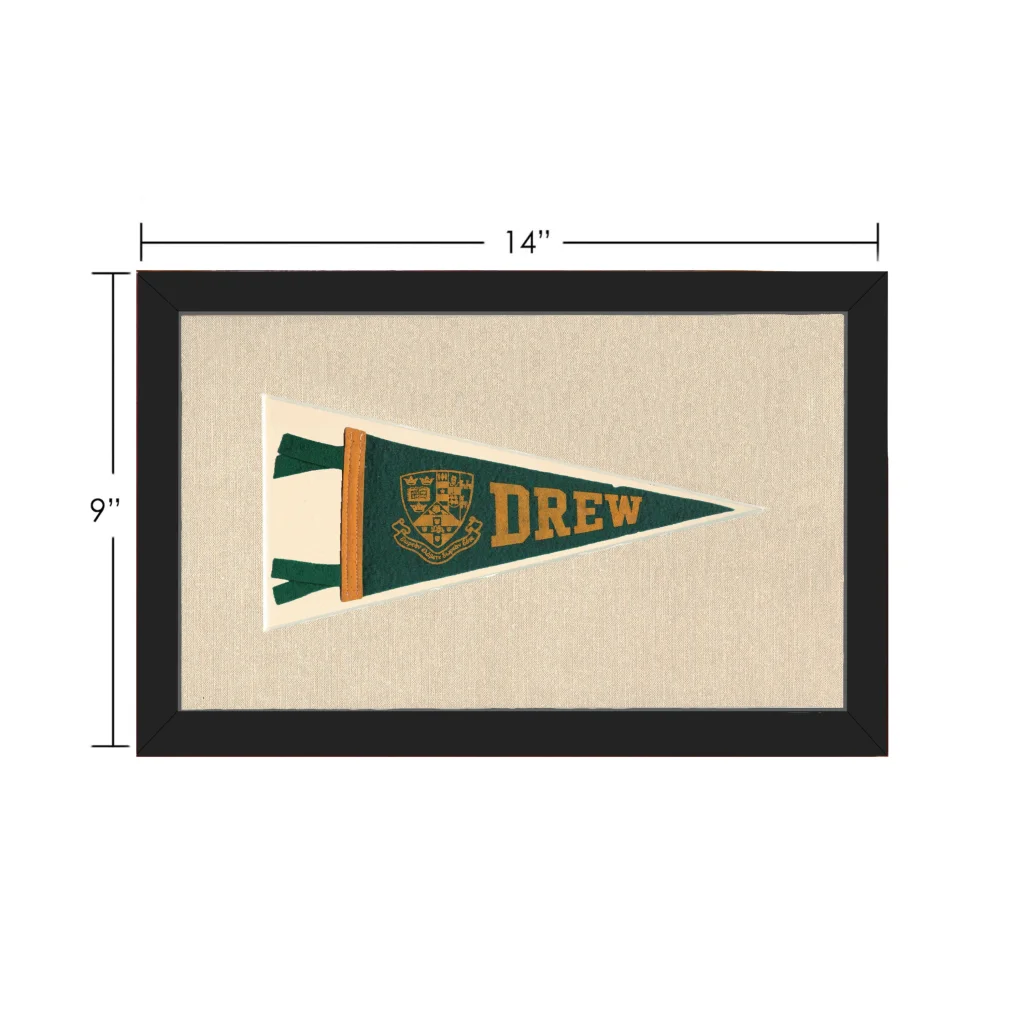 Vintage Drew University Pennant | Vintage Collectible Sports Pennant | vintageantiquesgifts.com