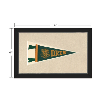 Vintage Drew University Pennant | Vintage Collectible Sports Pennant | vintageantiquesgifts.com