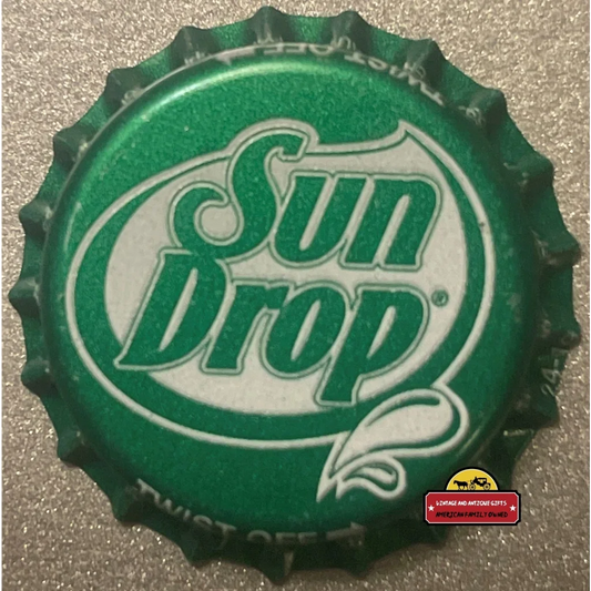 Vintage Sun Drop Bottle Cap Sponsored By Dale Earnhardt. Rip 1980s Advertisements and Antique Gifts Home page
