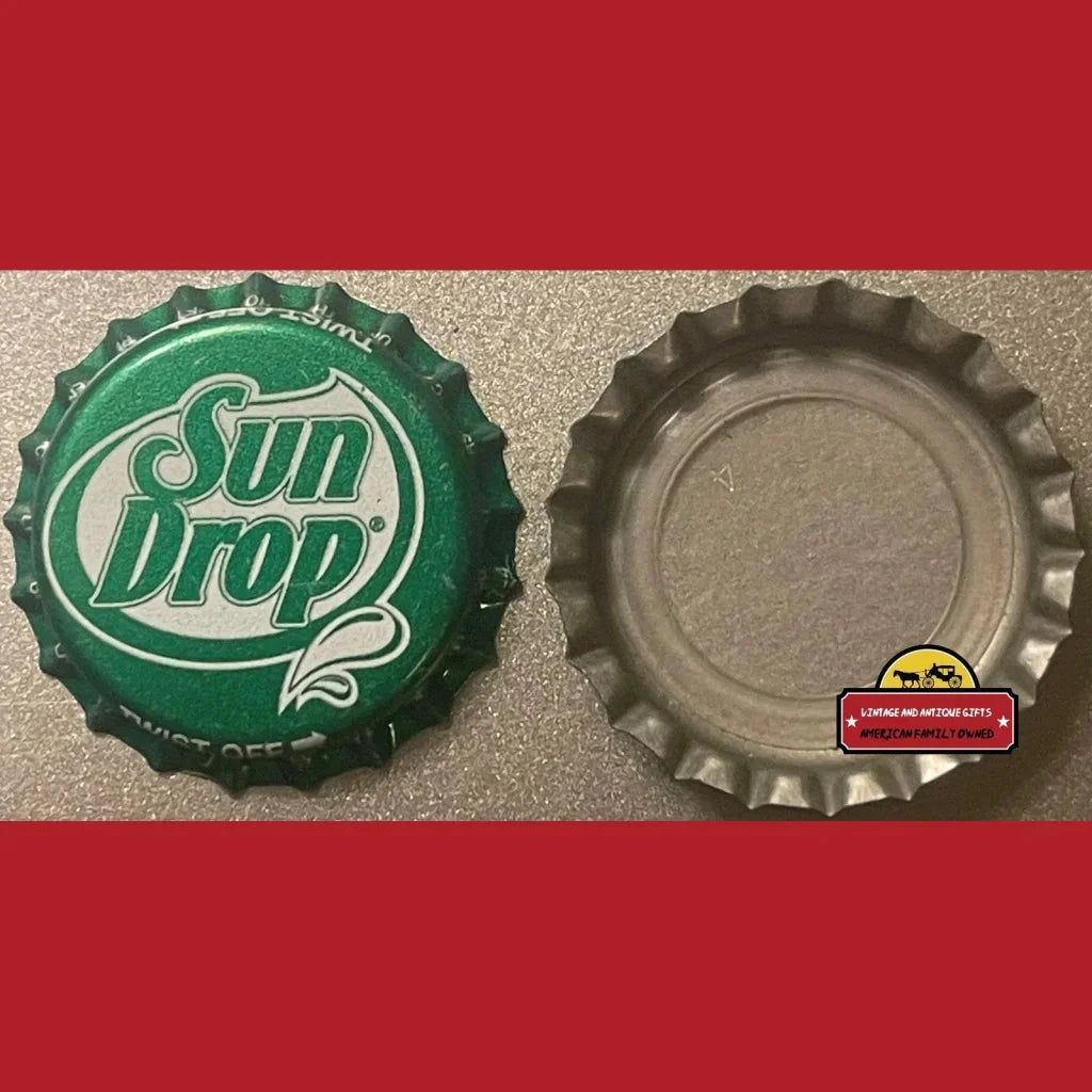 Vintage Sun Drop Bottle Cap Sponsored By Dale Earnhardt. Rip 1980s - Advertisements - Antique Soda And Beverage