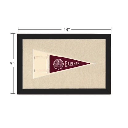 Vintage Earlham College Pennant | Vintage Collectible Sports Pennant | vintageantiquesgifts.com
