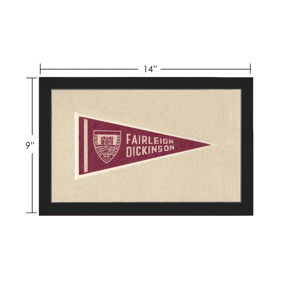 Vintage Fairleigh Dickinson Pennant | Vintage Collectible Sports Pennant | vintageantiquesgifts.com