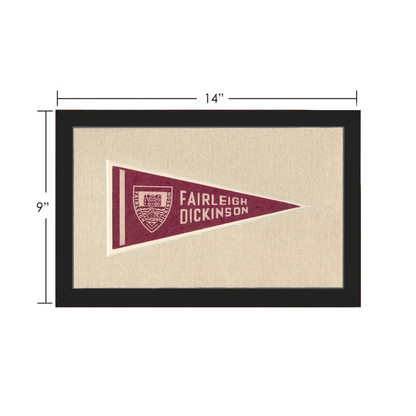 Vintage Fairleigh Dickinson Pennant | Vintage Collectible Sports Pennant | vintageantiquesgifts.com