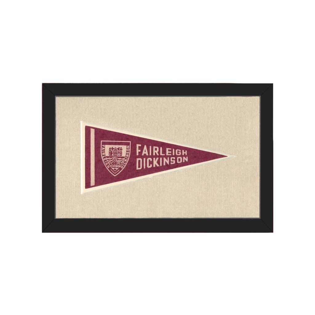 Vintage Fairleigh Dickinson Pennant | Americana Memories | vintageantiquesgifts.com