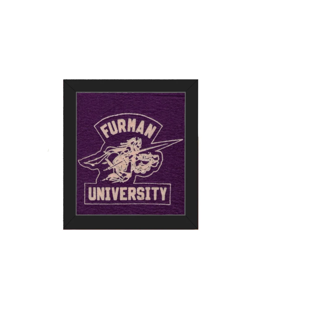 Vintage Furman University Mascot Patch | Americana Memories | vintageantiquesgifts.com
