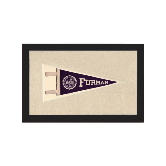 Vintage Furman University Pennant | Americana Memories | vintageantiquesgifts.com