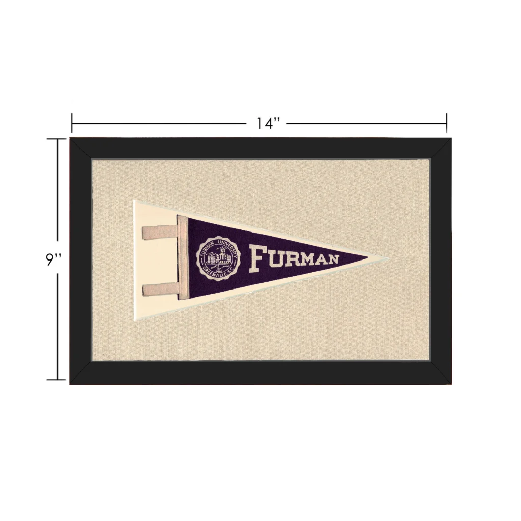 Vintage Furman University Pennant | Vintage Collectible Sports Pennant | vintageantiquesgifts.com