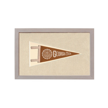 Vintage Georgia Tech Pennant | Rare Vintage Wool Felt Pennant Flag | vintageantiquesgifts.com