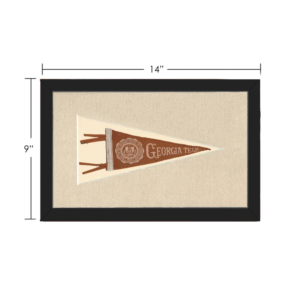 Vintage Georgia Tech Pennant | Vintage Collectible Sports Pennant | vintageantiquesgifts.com