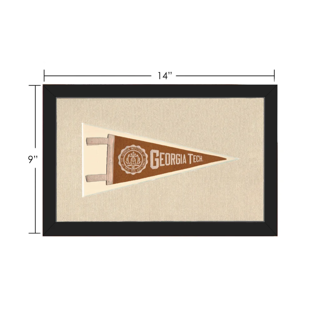 Vintage Georgia Tech Pennant | Vintage Collectible Sports Pennant | vintageantiquesgifts.com