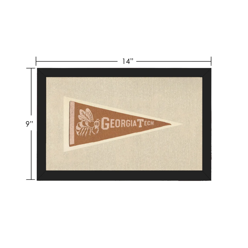 Vintage Georgia Tech Pennant | Vintage Collectible Sports Pennant | vintageantiquesgifts.com
