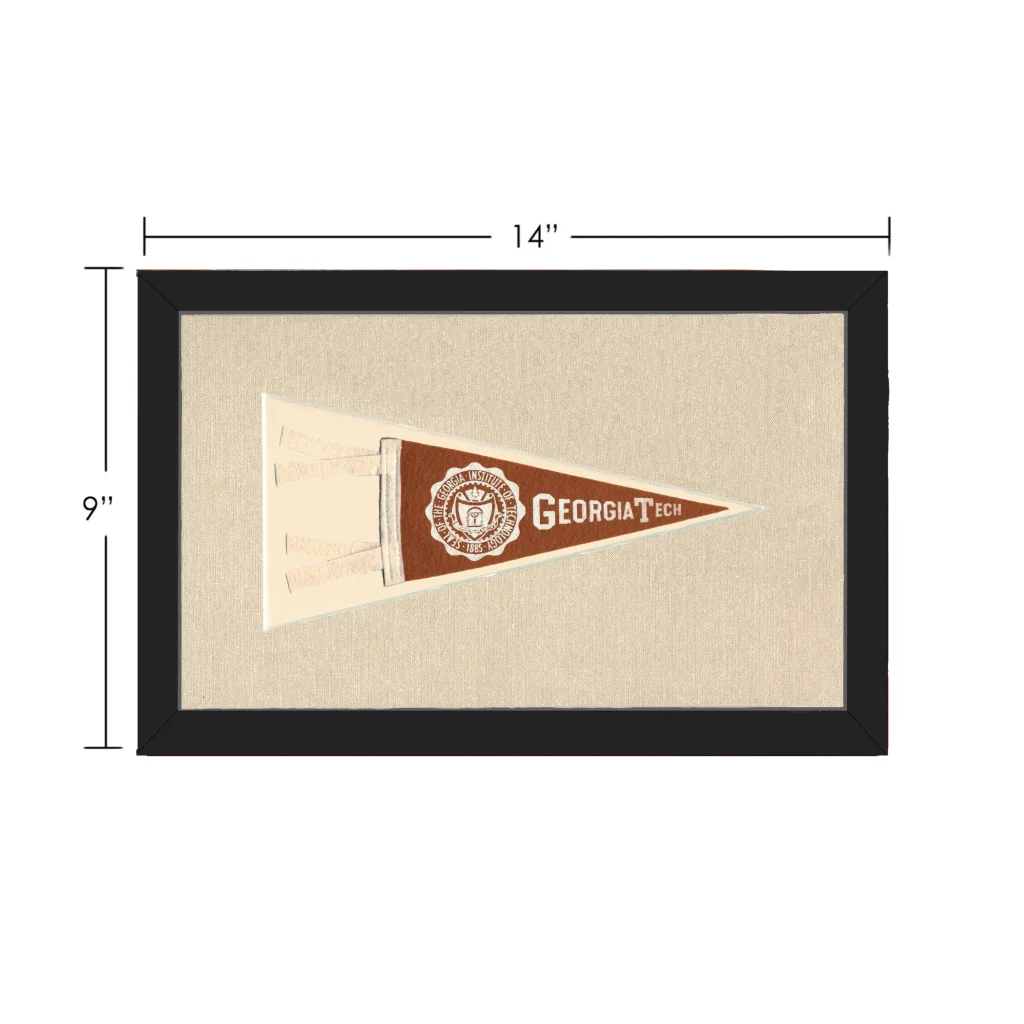 Vintage Georgia Tech Pennant | Vintage Collectible Sports Pennant | vintageantiquesgifts.com