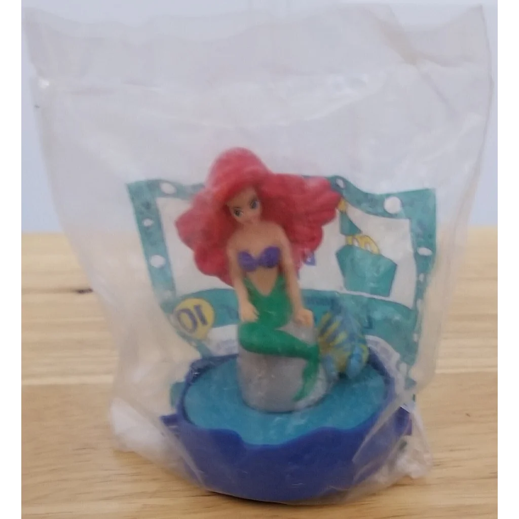 Vintage Happy Birthday Ariel Happy Meal Toy figurine sealed in package