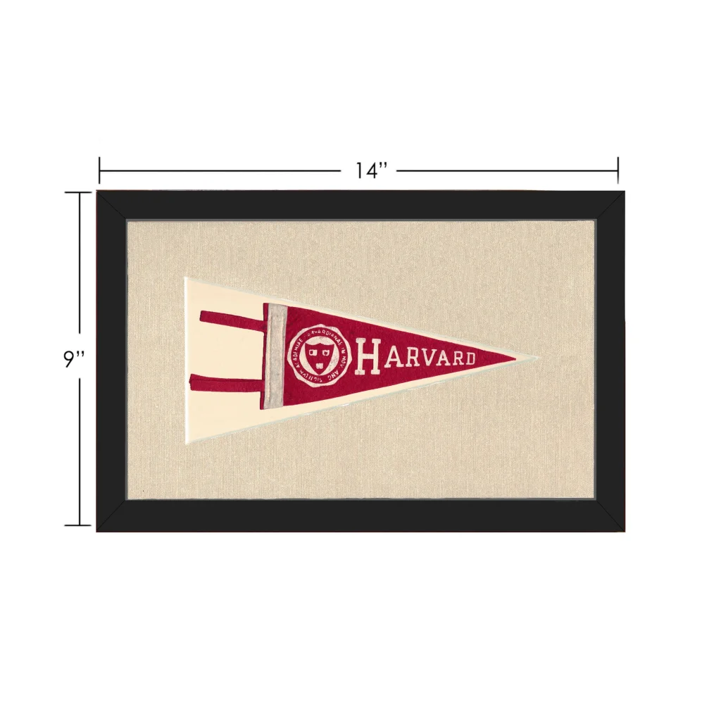 Vintage Harvard Pennant | Vintage Collectible Sports Pennant | vintageantiquesgifts.com