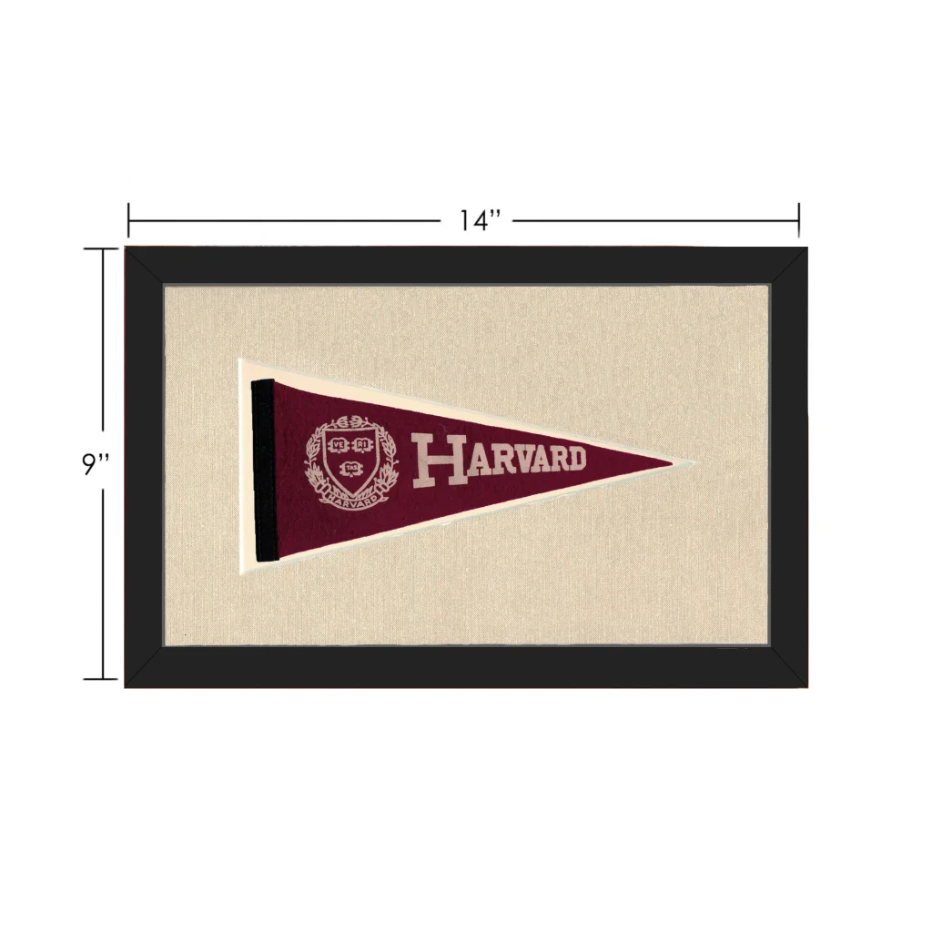 Vintage Harvard Pennant | Vintage Collectible Sports Pennant | vintageantiquesgifts.com