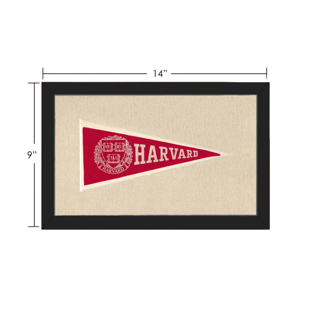 Vintage Harvard Pennant | Vintage Collectible Sports Pennant | vintageantiquesgifts.com