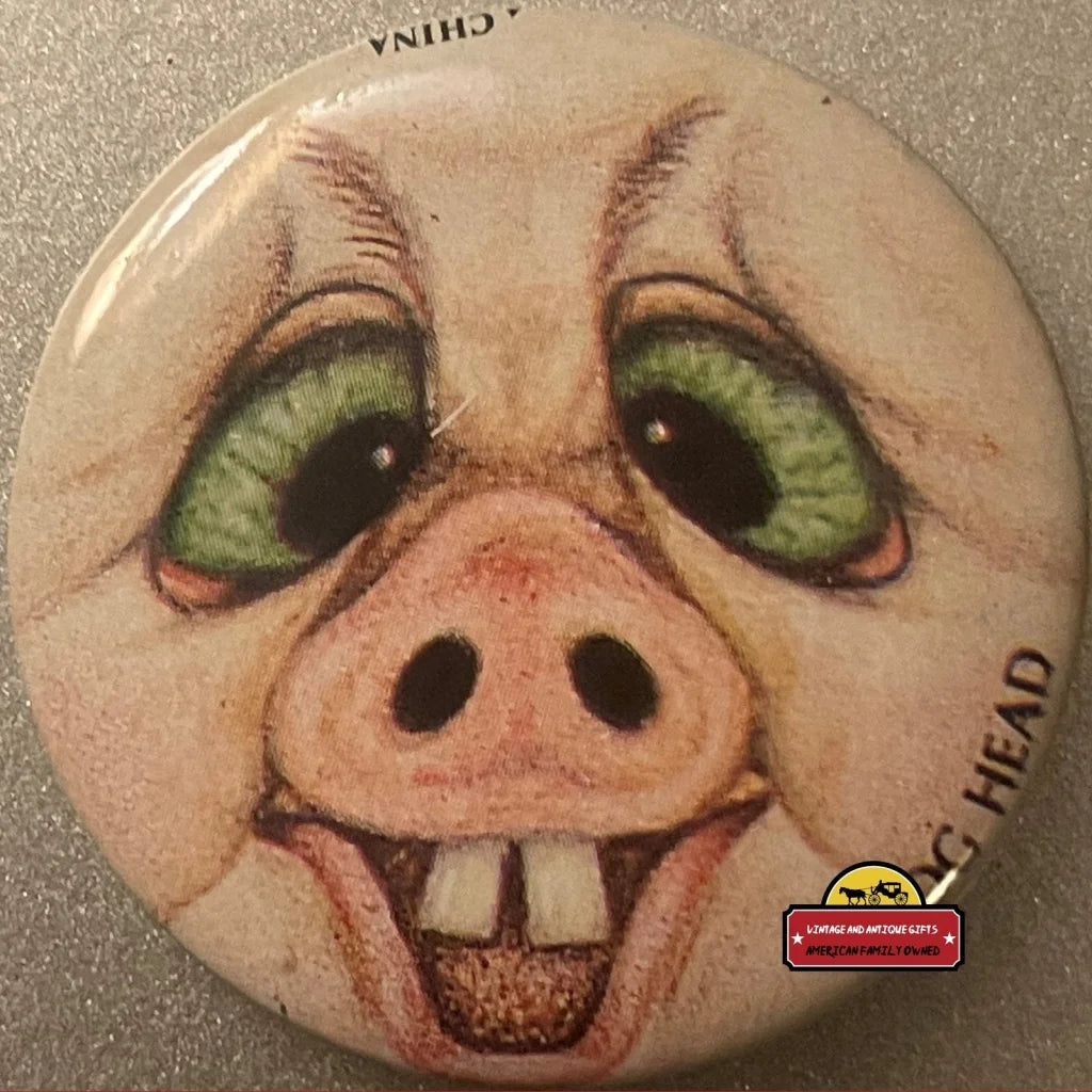 Vintage Hog Head Pin Madballs And Garbage Pail Kids Inspired 1980s Advertisements and Antique Gifts Home page Pin: &