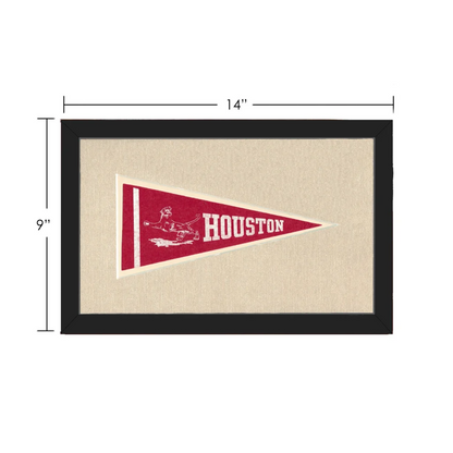 Vintage Houston Pennant | Vintage Collectible Sports Pennant | vintageantiquesgifts.com