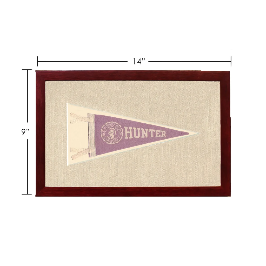 Vintage Hunter College Pennant | Vintage Americana Sports Memorabilia | vintageantiquesgifts.com