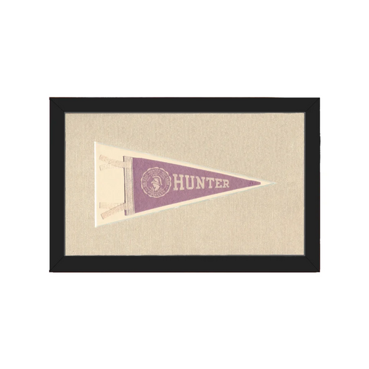 Vintage Hunter College Pennant | Americana Memories | vintageantiquesgifts.com