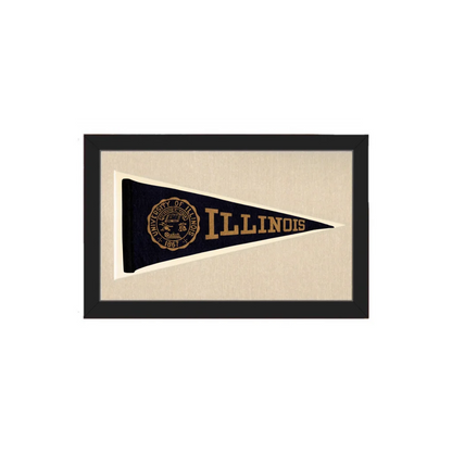 Vintage Illinois Pennant | Americana Memories | vintageantiquesgifts.com