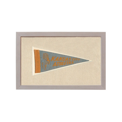 Vintage Kansas City Athletics Pennant | Rare Vintage Wool Felt Pennant Flag | vintageantiquesgifts.com
