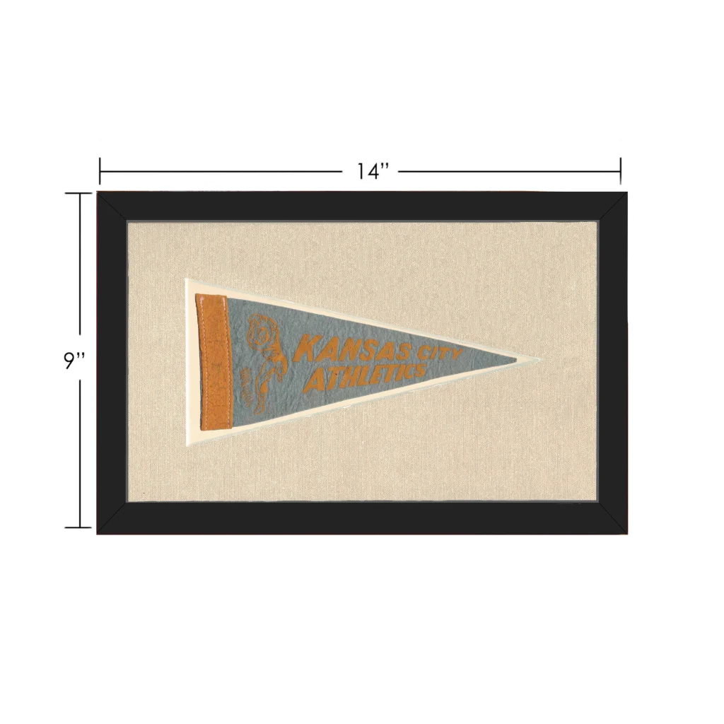 Vintage Kansas City Athletics Pennant | Vintage Collectible Sports Pennant | vintageantiquesgifts.com