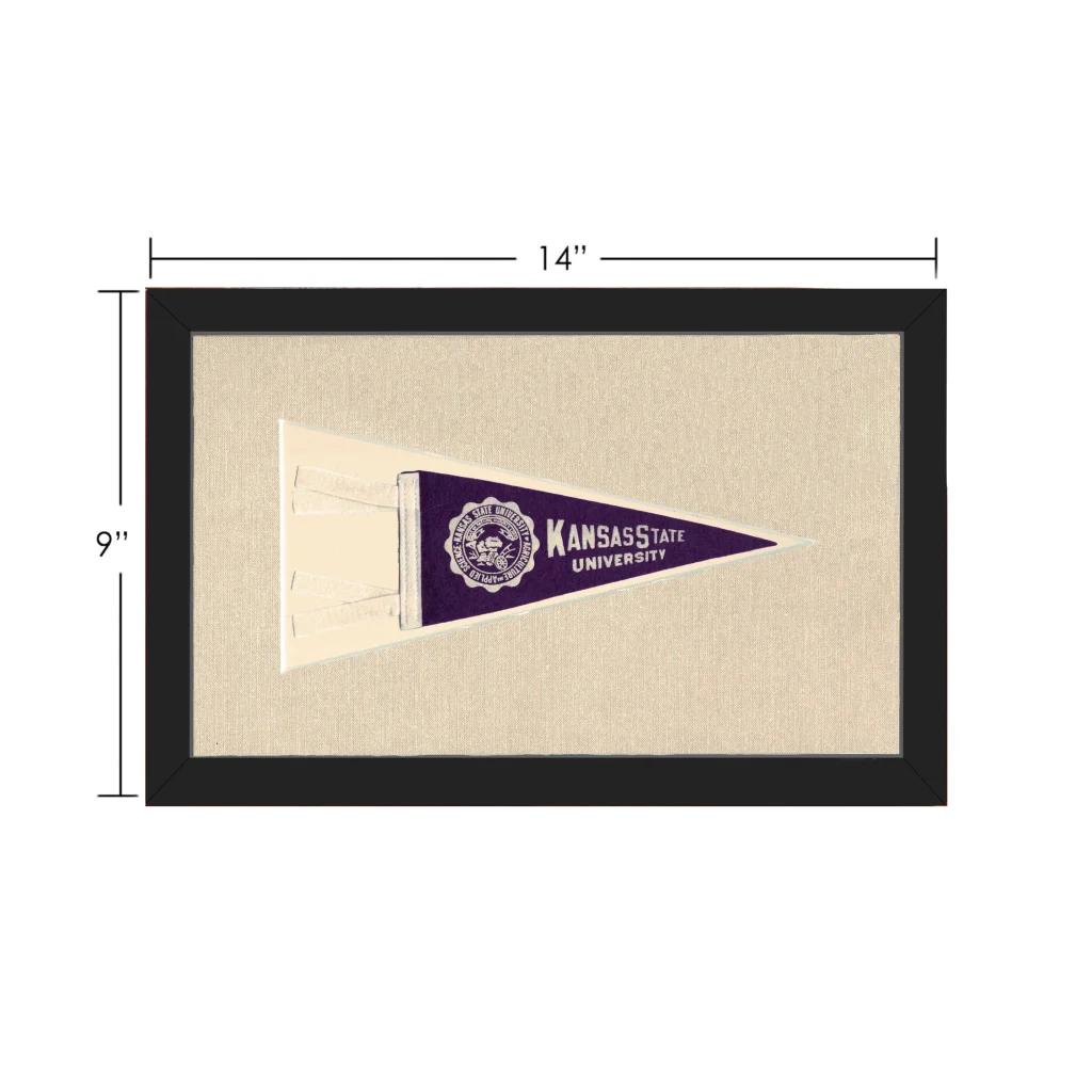 Vintage Kansas State Pennant | Vintage Collectible Sports Pennant | vintageantiquesgifts.com
