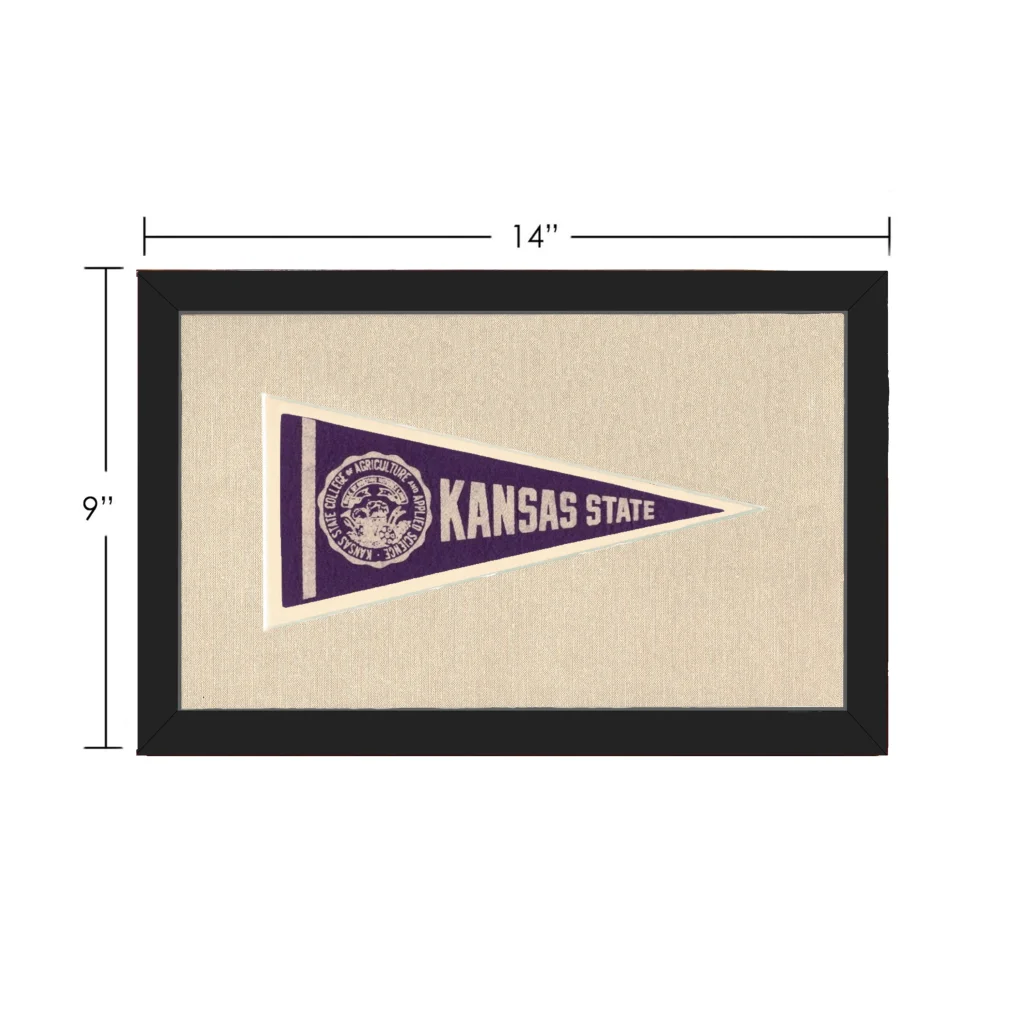 Vintage Kansas State University Pennant | Vintage Collectible Sports Pennant | vintageantiquesgifts.com