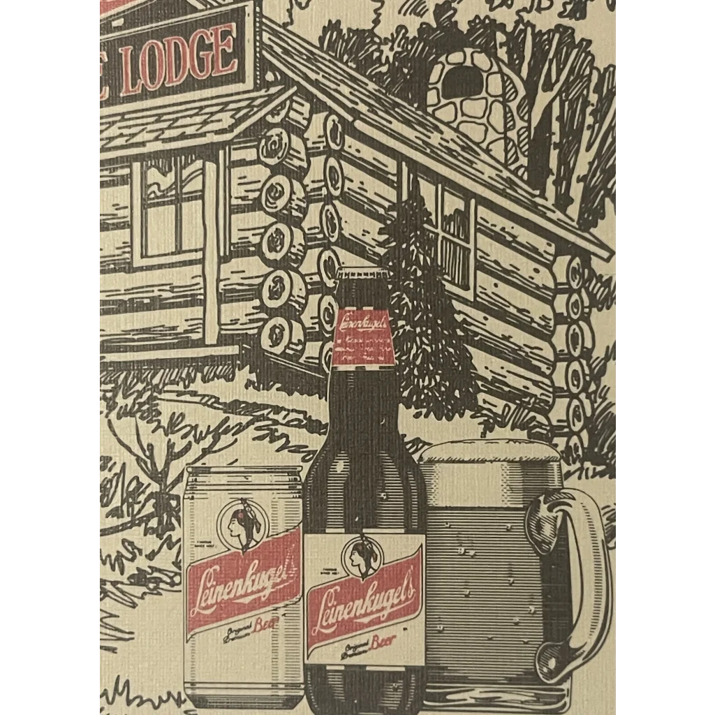 Vintage 🍻 Leinenkugel’s Beer Leinie Lodge Membership Postcard Chippewa Falls WI Advertisements and Antique Gifts