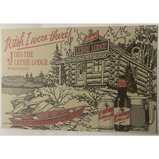 Vintage 🍻 Leinenkugel’s Beer Leinie Lodge Membership Postcard Chippewa Falls WI Advertisements - WI: