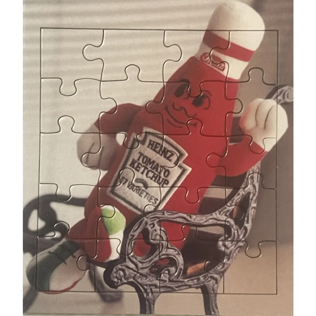 Vintage Limited Edition Heinz Ketchup 20 Piece Puzzle Unique Advertising! Collectibles Antique Collectible Items