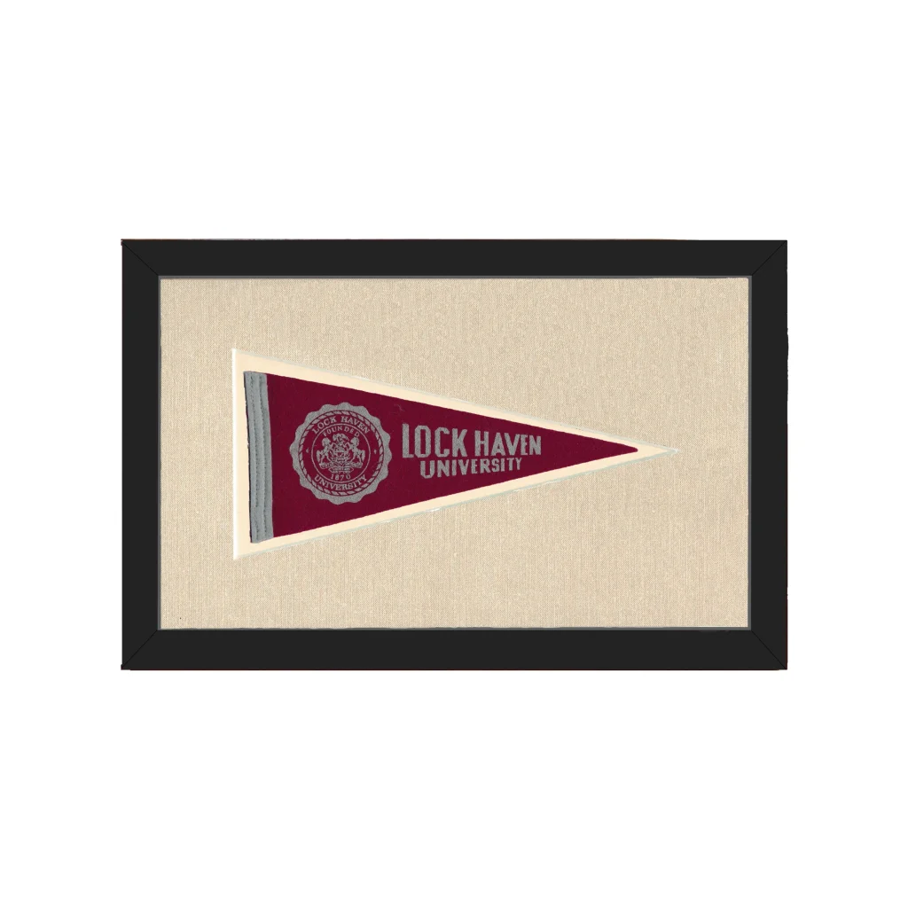 Vintage Lock Haven University Pennant | Americana Memories | vintageantiquesgifts.com