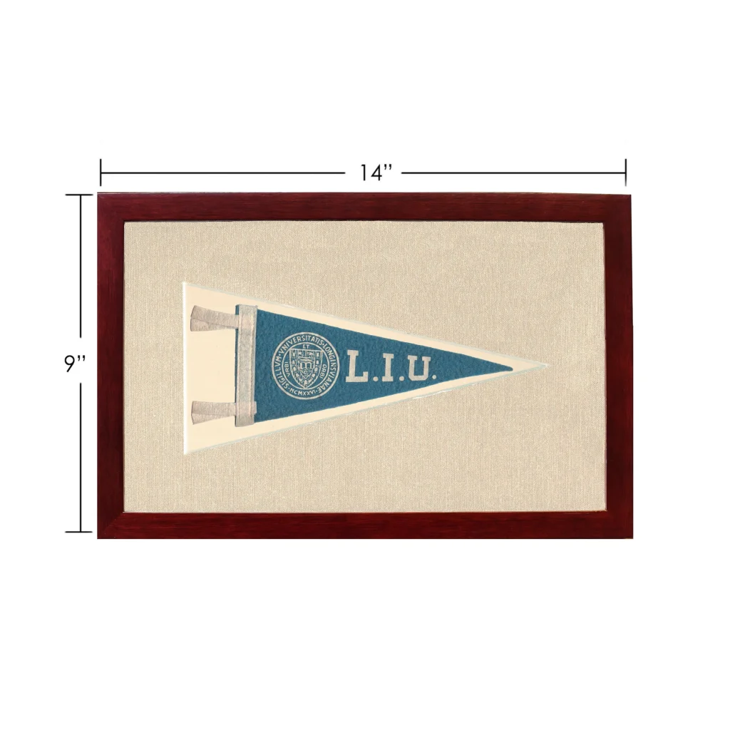 Vintage Long Island University Pennant | Vintage Americana Sports Memorabilia | vintageantiquesgifts.com