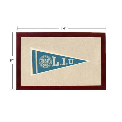 Vintage Long Island University Pennant | Vintage Americana Sports Memorabilia | vintageantiquesgifts.com