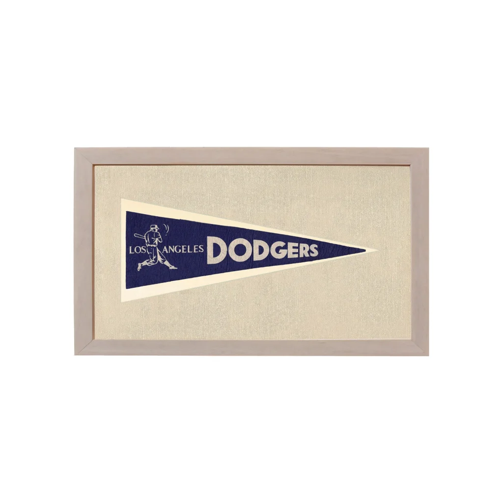 Vintage Los Angeles Dodgers Pennant | Vintage Americana Sports Memorabilia | vintageantiquesgifts.com