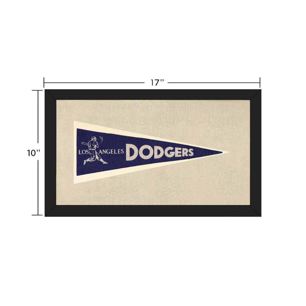 Vintage Los Angeles Dodgers Pennant | Vintage Collectible Sports Pennant | vintageantiquesgifts.com