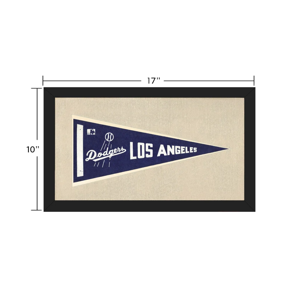 Vintage Los Angeles Dodgers Pennant | Vintage Collectible Sports Pennant | vintageantiquesgifts.com