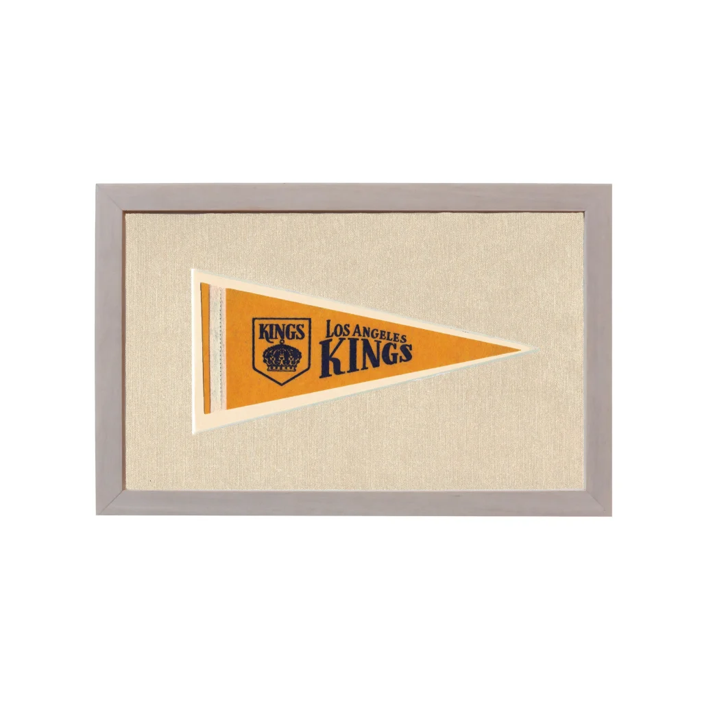 Vintage Los Angeles Kings Pennant | Rare Vintage Wool Felt Pennant Flag | vintageantiquesgifts.com