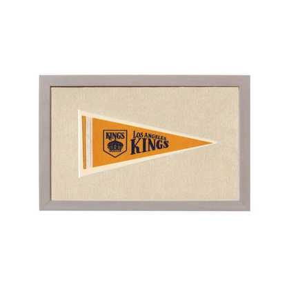Vintage Los Angeles Kings Pennant | Rare Vintage Wool Felt Pennant Flag | vintageantiquesgifts.com