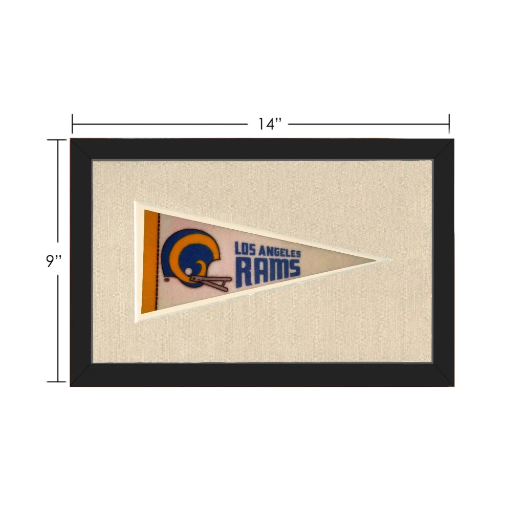 Vintage Los Angeles Rams Pennant | Vintage Collectible Sports Pennant | vintageantiquesgifts.com