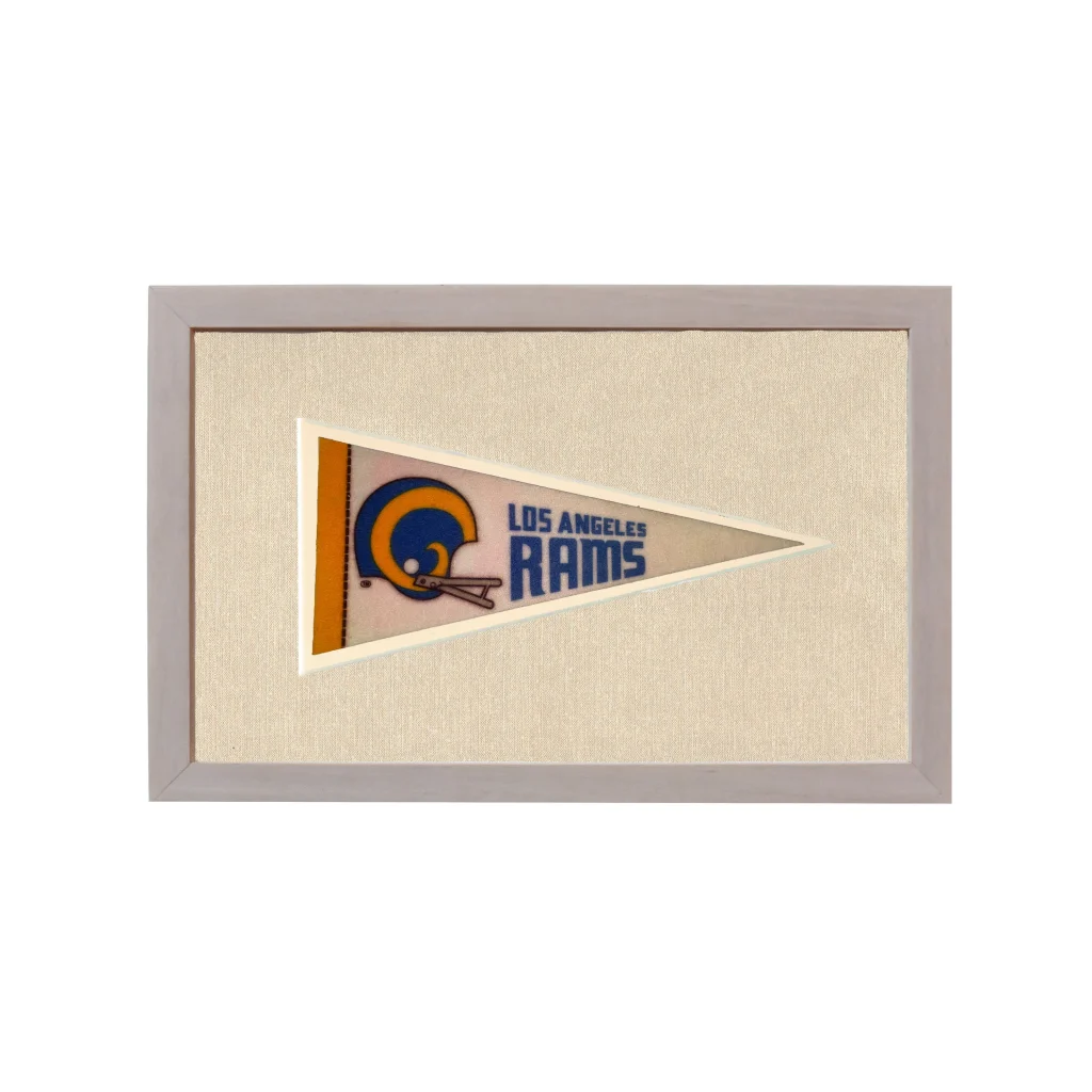 Vintage Los Angeles Rams Pennant | Rare Vintage Wool Felt Pennant Flag | vintageantiquesgifts.com