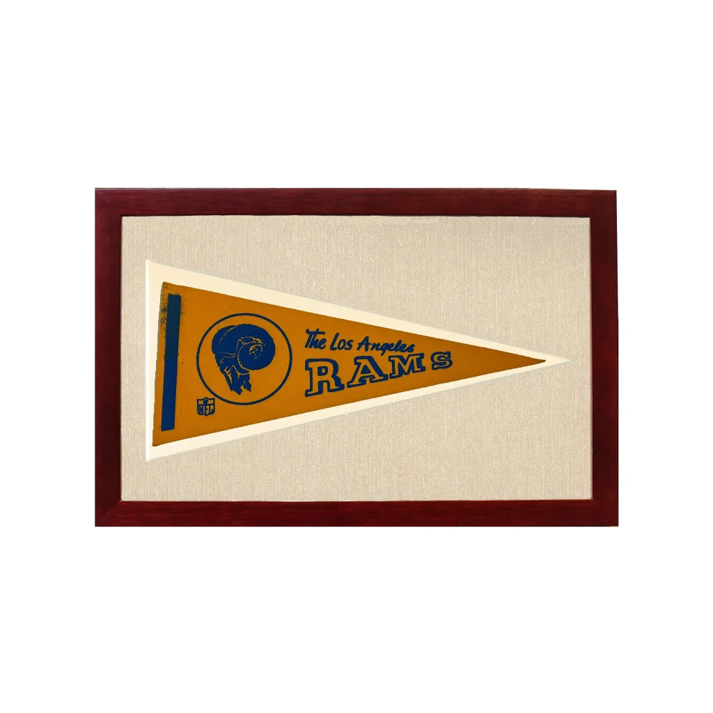 Vintage Los Angeles Rams Pennant | Vintage Collectible Sports Pennant | vintageantiquesgifts.com