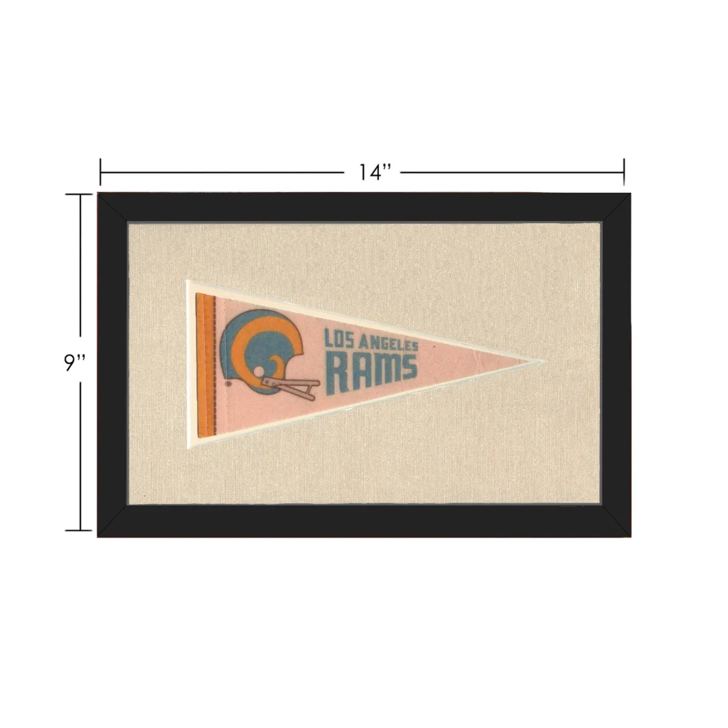 Vintage Los Angeles Rams Pennant | Vintage Collectible Sports Pennant | vintageantiquesgifts.com