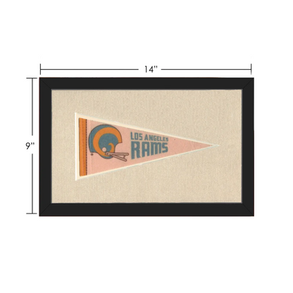 Vintage Los Angeles Rams Pennant | Vintage Collectible Sports Pennant | vintageantiquesgifts.com