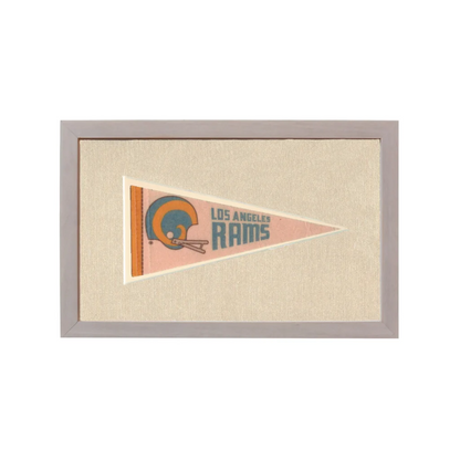 Vintage Los Angeles Rams Pennant | Rare Vintage Wool Felt Pennant Flag | vintageantiquesgifts.com