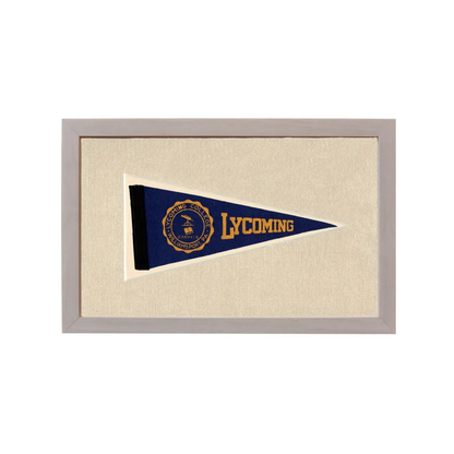 Vintage Lycoming College Pennant | Rare Vintage Wool Felt Pennant Flag | vintageantiquesgifts.com
