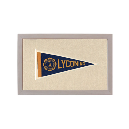 Vintage Lycoming College Pennant | Rare Vintage Wool Felt Pennant Flag | vintageantiquesgifts.com